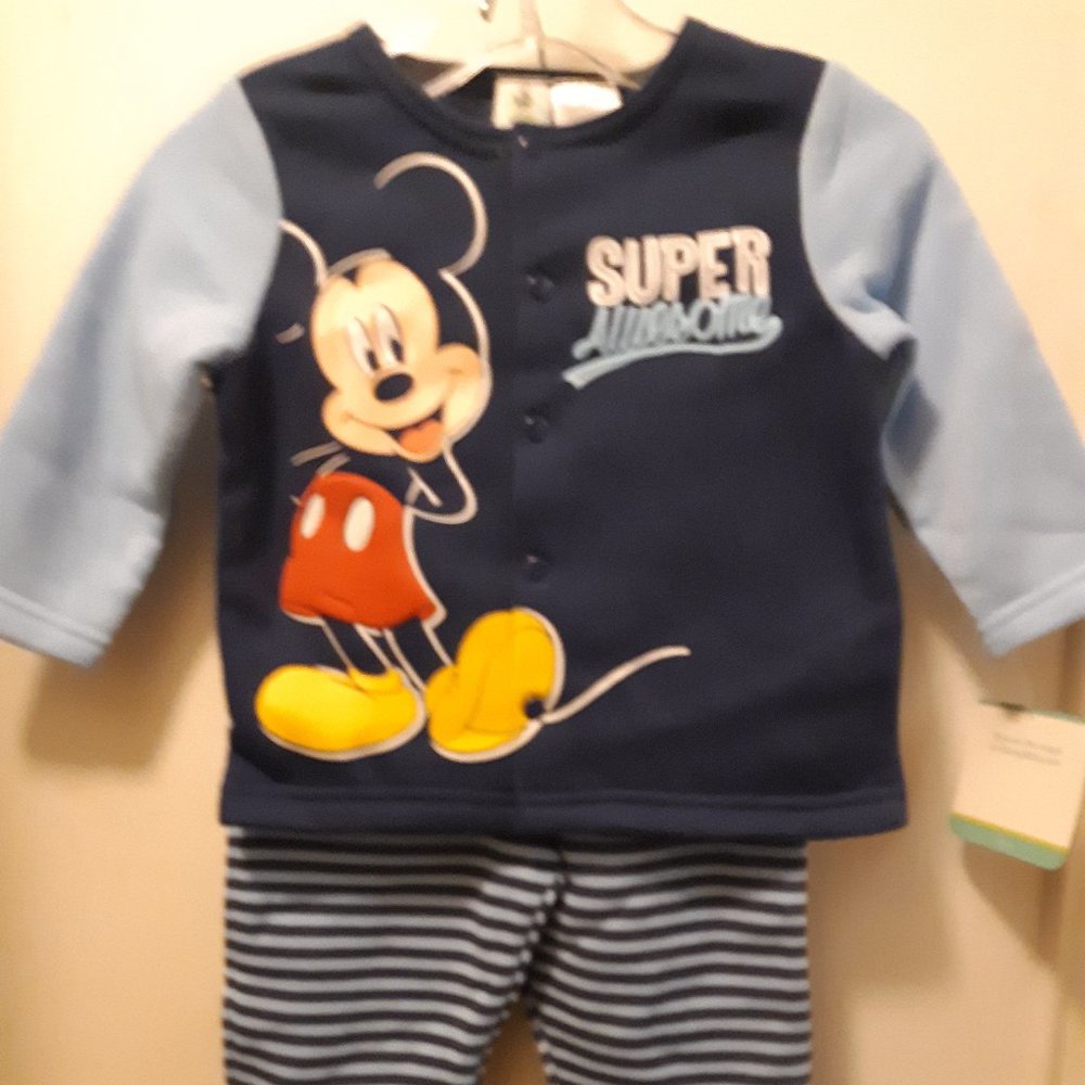 2pc boys Disney Mickey Mouse fleece set